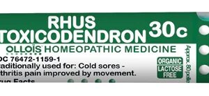 Ollois Rhus Toxicodendron 30c - 80 Pellets: Alívio Homeopático para Desconfortos Musculares e Articulares