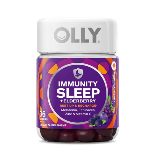 Olly Immunity Sleep + Elderberry - Frutas Vermelhas Noturnas - 36 Gomas