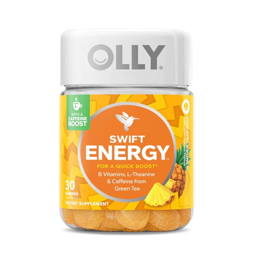 Olly Swift Energy Gomas Sabor Abacaxi - 30 Unidades (Energia e Foco)