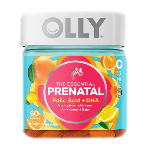 Olly The Essential Prenatal Sweet Citrus 60 Gomas - Suplemento Essencial para Gestantes