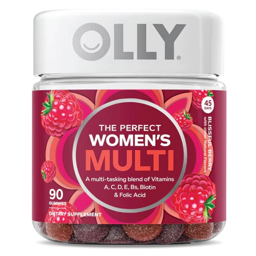 Olly The Perfect Women's Multi Blissful Berry - 90 Gomas: Seu Aliado Diário para o Bem-Estar Feminino