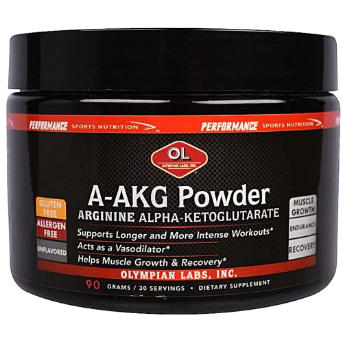 Olympian Labs A-AKG Powder Des flavorizado 30 Porções - L Arginina AKG 3000mg