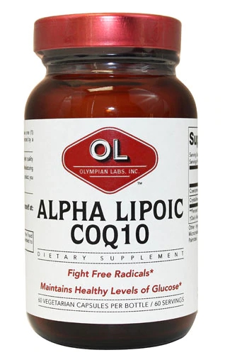 Olympian Labs Alpha Lipoic COQ10 200mg - 60 Cápsulas Vegetarianas
