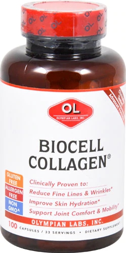 Olympian Labs Biocell Collagen 100 Cápsulas - Beleza e Saúde Articular