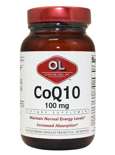 Olympian Labs Coenzima Q10 100mg - 60 Cápsulas - Energia e Saúde Cardíaca