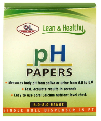 Olympian Labs Fit & Saudável Tiras de pH 6.0-8.0 - Rolo com 4,57m