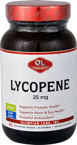 Olympian Labs Lycopene -- 25 mg - 60 Vegetarian Capsules