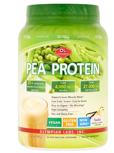 Olympian Labs Proteína Isolada da Ervilha Sabor Baunilha 757g