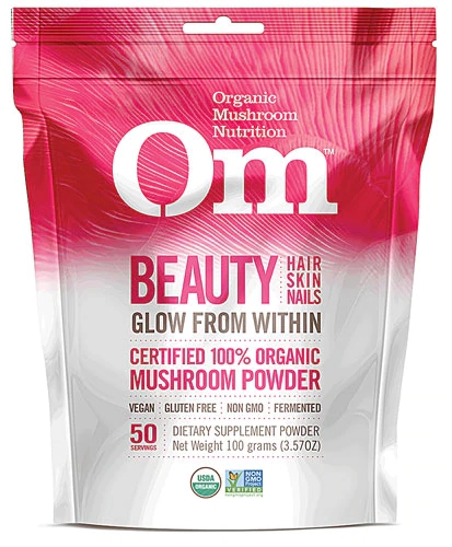 Suplemento em Pó de Cogumelos Orgânicos OM Nutrition - Beleza - 100g
