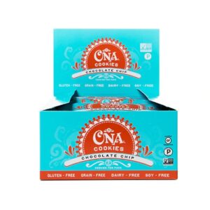 Ona Cookies Sem Glúten com Gotas de Chocolate - Pacote com 12 Unidades (Aprox. 336g no total)