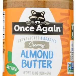 Manteiga de Amêndoa Natural Once Again Sem Açúcar e Sal - 454g