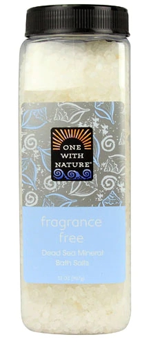 Sal de Banho Mineral do Mar Morto One With Nature Sem Fragrância 907g - Relaxamento Profundo