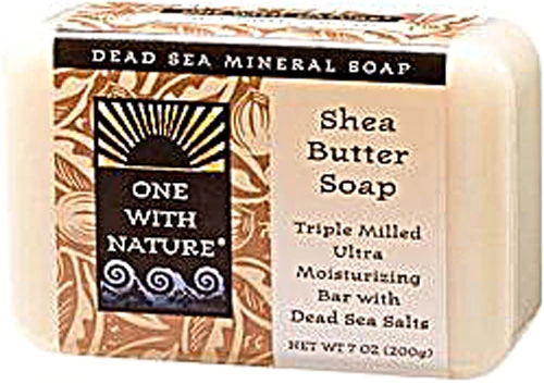 Sabonete Mineral do Mar Morto One With Nature com Manteiga de Karité - 200g