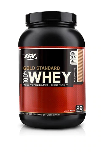 Whey Protein Mocha Cappuccino Optimum Nutrition Gold Standard 907g - Pote 2lbs