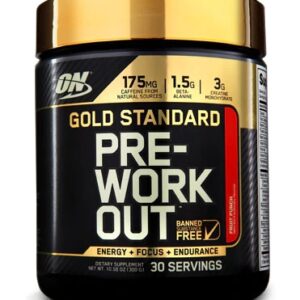 Optimum Nutrition Gold Standard Pre-Workout Fruit Punch - 30 Porções - Energia Intensa para Seus Treinos