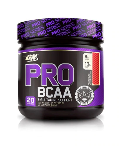 Optimum Nutrition PRO BCAA & Glutamina Fruit Punch - 20 Porções