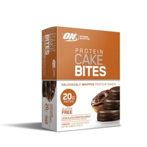 Optimum Nutrition Protein Cake Bites Chocolate Frosted Donut - 12 Unidades | Lanche Proteico