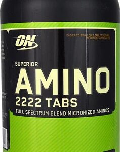 Optimum Nutrition Superior Amino 2222 Tabs 320 Comprimidos - Ganho Muscular