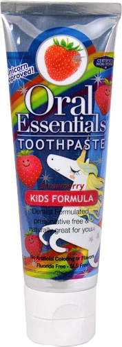 Pasta de Dente Infantil Oral Essentials Sabor Morango - 106g - Fórmula Suave e Natural