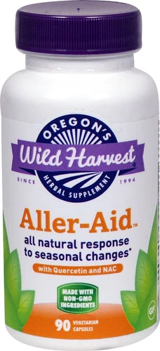 Oregon's Wild Harvest Aller-Aid™ com Quercetina e NAC - 90 Cápsulas Gelatinosas