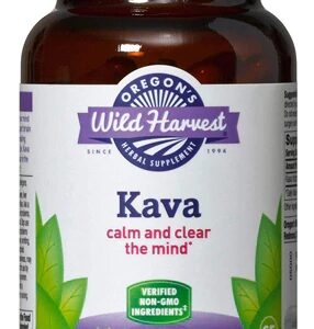 Oregon's Wild Harvest Kava - 90 Cápsulas de Gelatina - Bem-Estar Natural