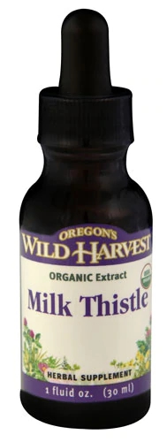 Oregon's Wild Harvest Cardo Mariano Orgânico 30ml: Suporte ao Fígado e Desintoxicação