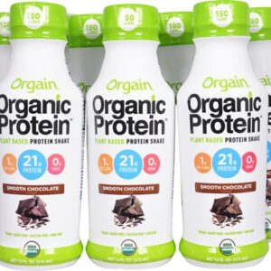 Comprar orgain plant-based protein shake smooth chocolate -- 12 bottles preço no brasil ready to drink (rtd) sports & fitness suplementos em oferta suplemento importado loja 1 online promoção -