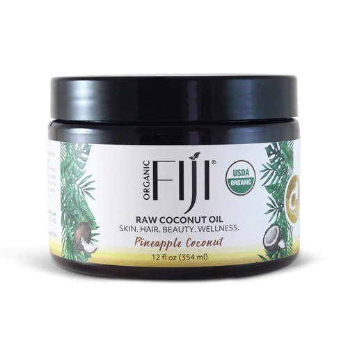 Óleo de Coco Virgem Orgânico Fiji com Abacaxi - 355ml