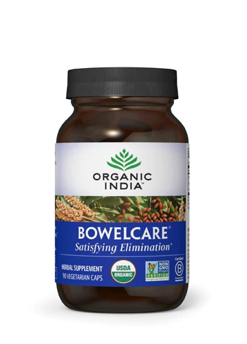 Organic India Bowel Care Formula 90 Cápsulas Vegetarianas - Saúde Digestiva Completa