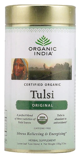 Chá de Tulsi Orgânico India Original Folha Solta - 100g