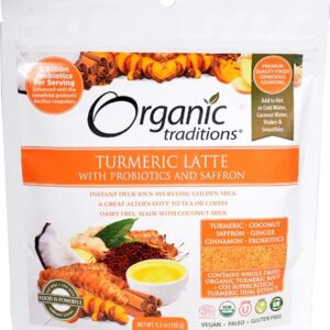 Comprar organic traditions turmeric latte with probiotics and saffron -- 5. 3 oz preço no brasil herbs & botanicals joint health suplementos em oferta turmeric suplemento importado loja 13 online promoção -