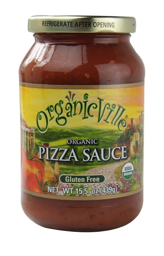 Molho de Tomate Orgânico Natural para Pizza Organicville - 439g