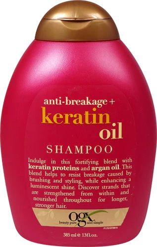 Shampoo Organix Queratina Anti-Quebra 384ml - Fortalece e Regenera