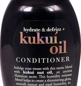 Condicionador Organix Hydrate & Defrizz Kukui Oil - 385ml - Cabelos Secos e Rebeldes