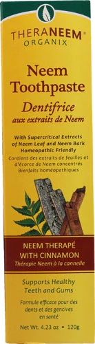 Pasta de Dente Natural Neem e Canela Organix South 120g - Higiene Bucal Completa