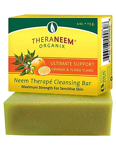 Sabonete Neem Therapé Laranja e Ylang Ylang Organix South 113g - Limpeza Natural Profunda
