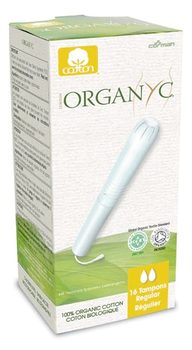 Organyc Absorventes Internos com Aplicador de Algodão 16 Unidades - Higiene Íntima Natural