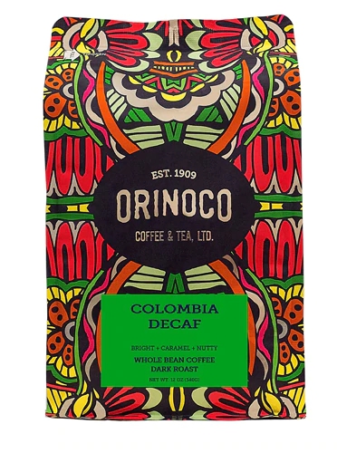 Café Orinoco Colômbia Descafeinado Torra Escura em Grãos - 340g