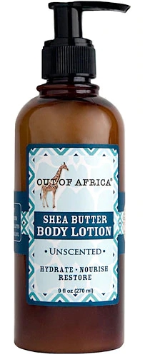 Loção Corporal Hidratante Out Of Africa Manteiga de Karité Sem Perfume 266ml
