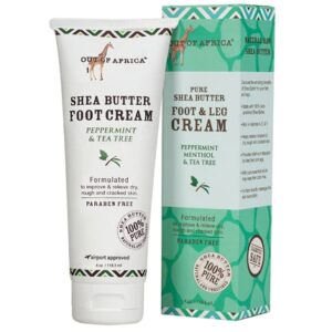 Creme Para os Pés Out Of Africa Manteiga de Karité Hortelã Mentol e Tea Tree 113g