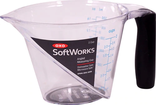 Copo Medidor Angulado OXO Softworks 2 Copos (Aprox. 473ml) - Essencial para sua Cozinha