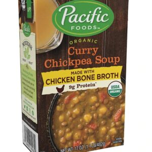 Comprar pacific foods chicken bone broth soup curry chickpea -- 17 oz preço no brasil bone broth collagen suplementos em oferta vitamins & supplements suplemento importado loja 43 online promoção -