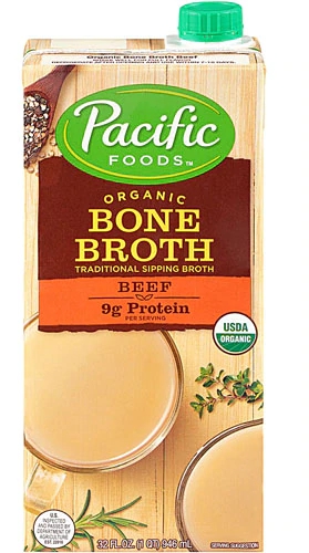 Pacific Foods Caldo de Ossos Orgânico de Carne Bovina 946ml - Nutrição e Bem-Estar