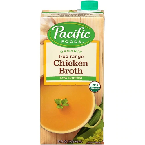 Caldo de Galinha Orgânico Pacific Foods Baixo Sódio 946ml - Sabor e Saúde