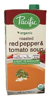 Pacific Foods Sopa Orgânica de Pimentão Assado e Tomate com Baixo Teor de Sódio - 946ml