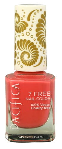 Esmalte Vegano 7 Free Pacifica Totally Coral 13ml - Cor Vibrante e Saúde para Suas Unhas