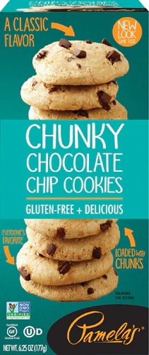 Pamela's Products Cookies Gluten & Dairy Free Chunky Chocolate Chip -- 6.25 oz