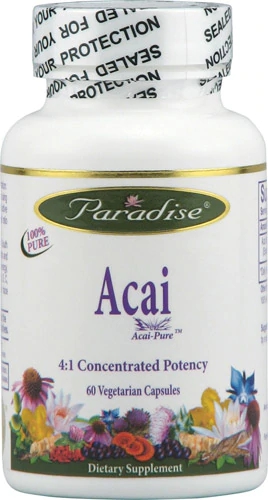 Paradise Herbs Açaí Puro™ - 60 Cápsulas Vegetarianas: Vitalidade Natural