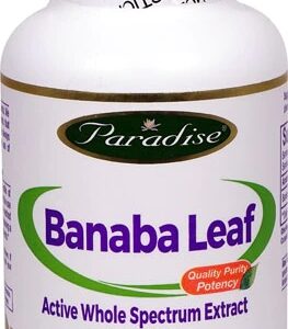 Paradise Herbs Extrato de Folha de Banaba 180 Cápsulas Vegetarianas - Controle Glicêmico