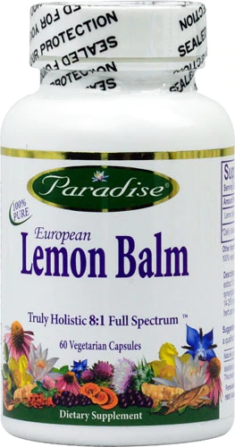 Paradise Herbs Melissa Europeia - 60 Cápsulas Vegetarianas | Alívio e Bem-Estar